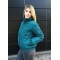Куртка жіноча плащова стьобана на синтепоні морська хвиля F-Girl