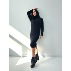 Плаття жіноче міді ангора чорне