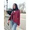 Куртка женская замшевая косуха приталенная бордовая F-Girl