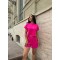 Костюм женский трикотажный летний с шортами малиновый F-Girl