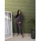 Костюм женский трикотажный теплый на флисе графитовый F-Girl