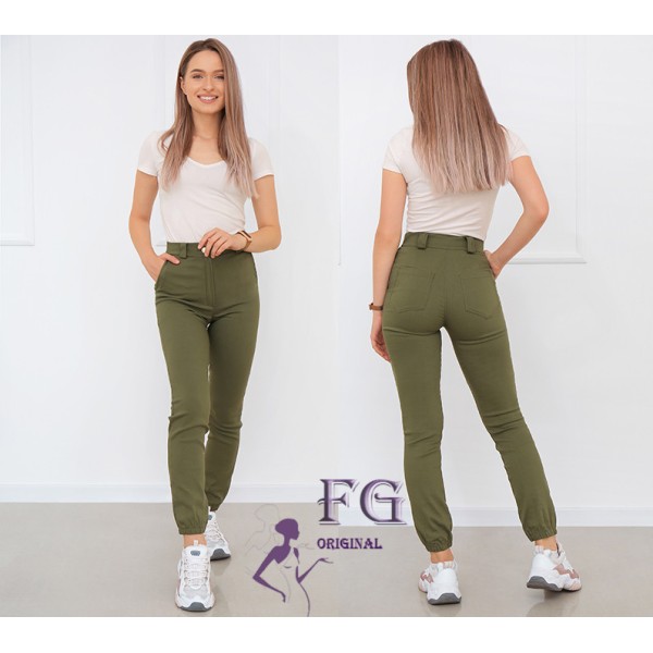 Джогери жіночі з бенгаліну спортивні хакі F-Girl