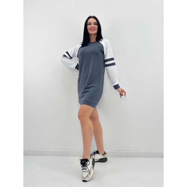 Сукня жіноча спортивна двонітка графітова F-Girl