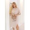 Платье женское летнее креп-жатка бежевое F-Girl