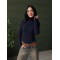 Гольф женский трикотажный демисезонный в рубчик синий F-Girl
