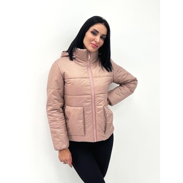 Куртка жіноча плащова стьобана на синтепоні фрезова F-Girl