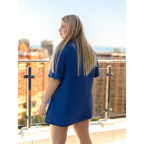 Костюм женский креповый легкий свободный джинсовый F-Girl