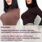 Гольф женский трикотажный теплый батальный шоколадный F-Girl