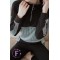 Костюм жіночий трикотажний з капюшоном та штанами чорний F-Girl