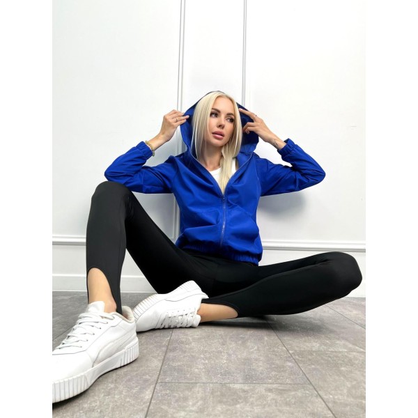 Ветровка женская плащевая легкая электрик F-Girl