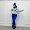 Костюм женский трикотажный спортивный батал электрик F-Girl
