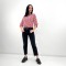 Блузка жіноча софтова з орнаментом теракотова F-Girl