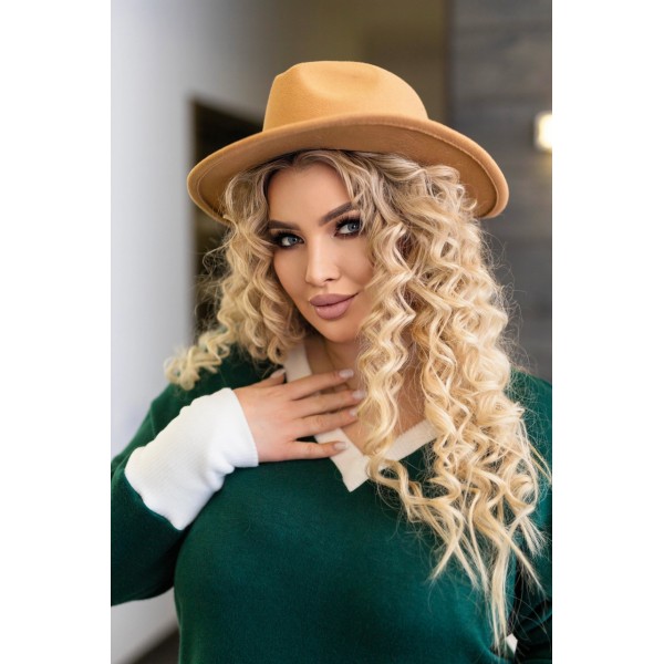 Костюм жіночий ангоровий прогулянковий з брюками палаццо зелений F-Girl
