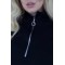 Платье женское оверсайз двунитка чёрное F-Girl