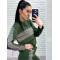 Костюм жіночий трикотажний спортивного стилю хакі F-Girl