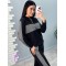 Костюм женский трикотажный демисезонный прогулочный черный F-Girl