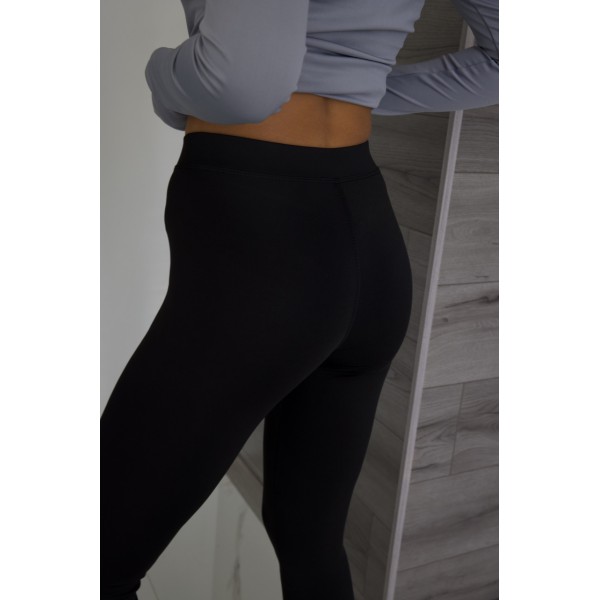 Костюм женский микродайвинговый на молнии черно-серый F-Girl