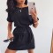 Платье женское летнее с сумочкой хлопок черное F-Girl