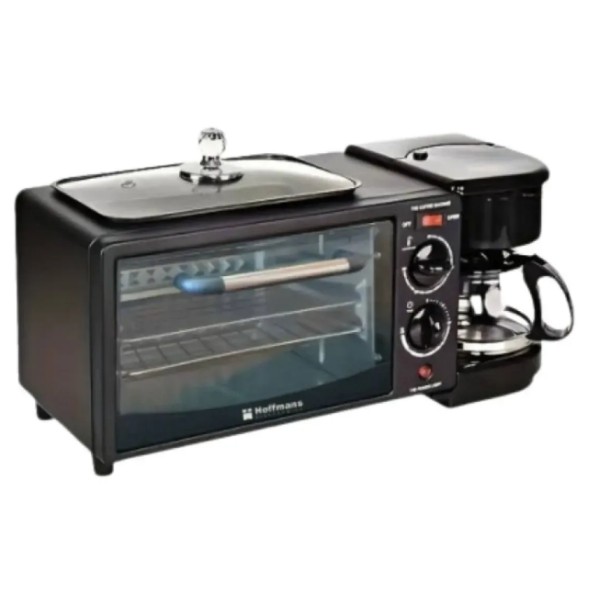 Мультипечь с кофеваркой Hoffmans HM-509 3в1 черная Hoffmans