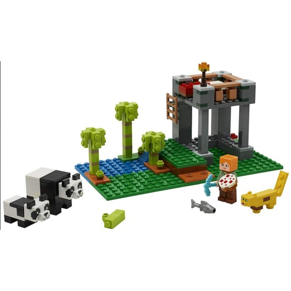 Конструктор My World Minecraft Питомник панд 204 детали пластиковый generic