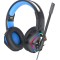 Наушники игровые XO GE08 Black накладные с микрофоном и LED-подсветкой XO