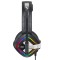 Наушники игровые XO GE08 Black накладные с микрофоном и LED-подсветкой XO