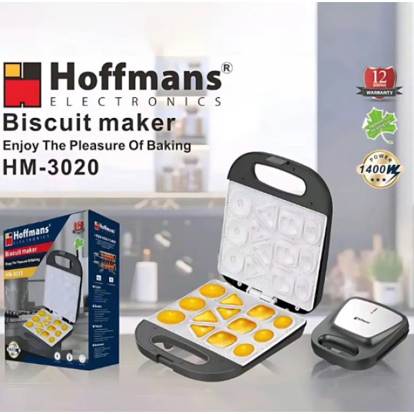 Мультипекарь для печенья Hoffmans HM-3020 1400 Вт черный Hoffmans