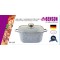 Кастрюля литой алюминий гранитное покрытие 5.1 л серая generic