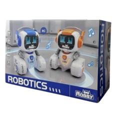 Интерактивный робот Robby Robotics программируемый с пультом белый