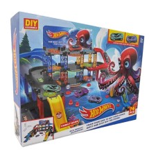 Гоночная трасса Hot Wheels Snake Garage 74 детали