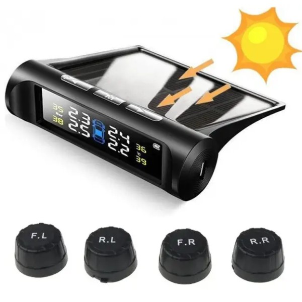 Система контролю тиску в шинах TPMS сонячна батарея Protech
