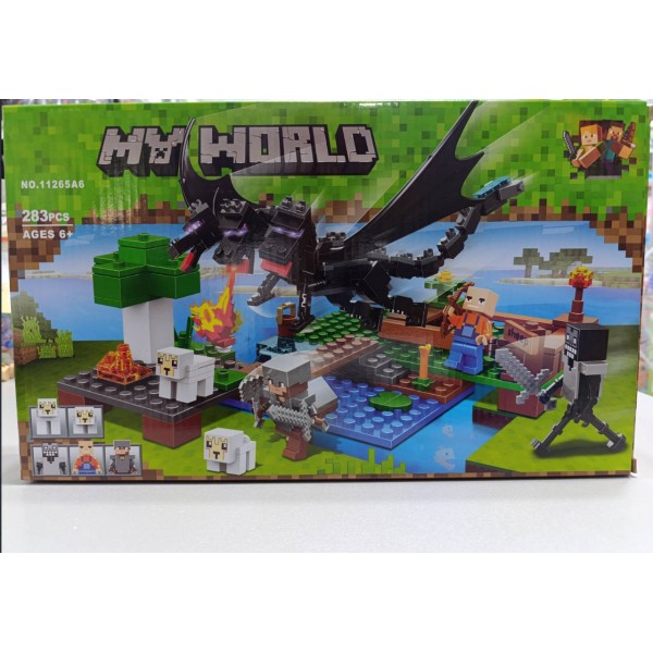 Конструктор My World Minecraft Атака Черного Дракона 283 детали generic