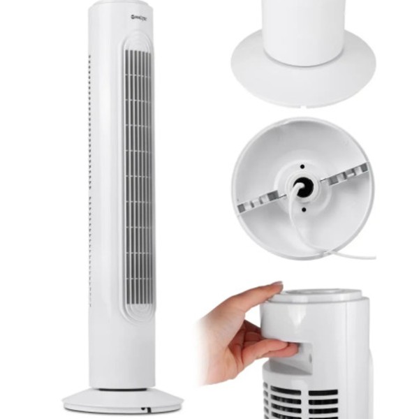 Вентилятор Domotec MS-1627 45 Вт 73 см колонний білий Domotec