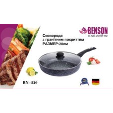 Сковорода Benson 58427 28 см гранитный