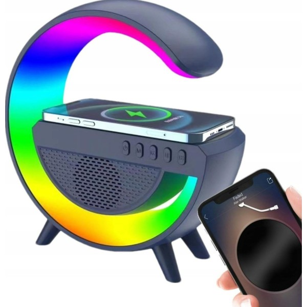 Смарт-лампа-ночник G500 Bluetooth-колонка RGB белый generic