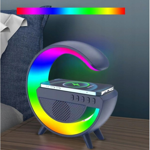 Смарт-лампа-ночник G500 Bluetooth-колонка RGB белый generic