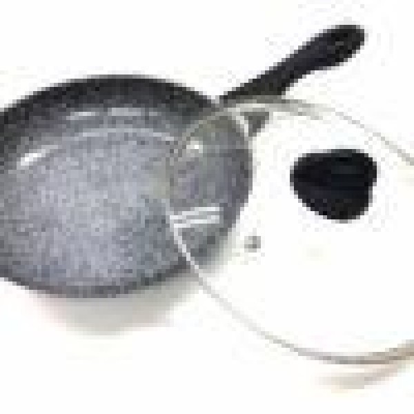 Сковорода з кришкою Benson BN-574 24 см гранітне покриття Benson