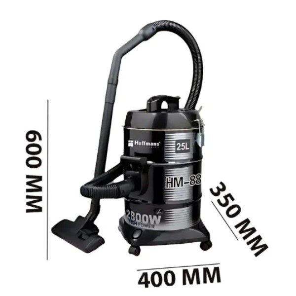 Пылесос Hoffmans HB-8806 хозяйственный 25 л 2800 Вт стальной Hoffmans