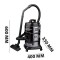 Пылесос Hoffmans HB-8806 хозяйственный 25 л 2800 Вт стальной Hoffmans
