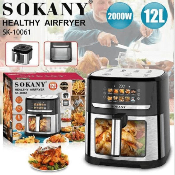 Аэрофритюрница Sokany SK-10061 12 л 1800 Вт черная Sokany