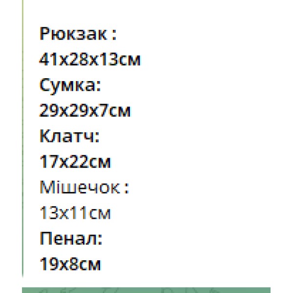 Рюкзак школьный комплект 5в1 черно-белый текстиль generic