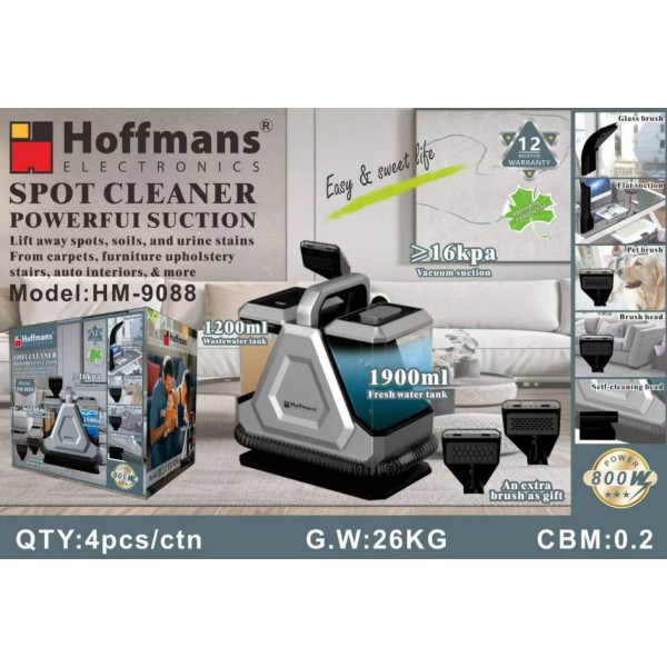 Пароочиститель моющий Hoffmans HM-9088 800 Вт белый Hoffmans