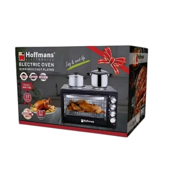 Електропіч Hoffmans HM-753 55 л 3600 Вт чорна Hoffmans