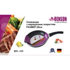 Сковорода Benson 28 см утолщенная мраморный