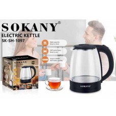 Електрочайник Sokany SK-SH-1097 1500 Вт 2 л скло