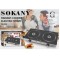 Плита індукційна Sokany SK-224 двоконфоркова чорна Sokany