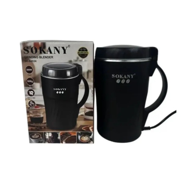 Кофемолка sokany sk-04024 электрическая 500 г серебристый Sokany