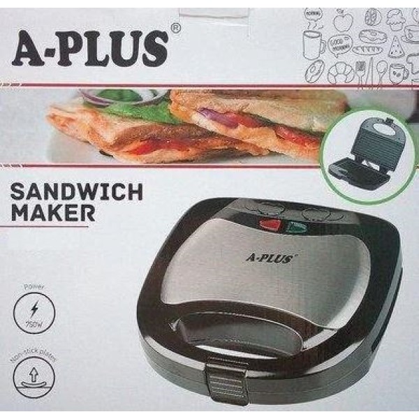 Бутербродница-гриль A-Plus 750 Вт антипригарная A-Plus