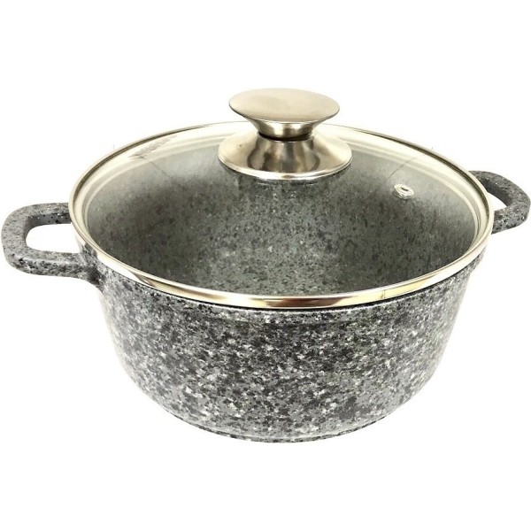 Кастрюля Benson BN-354 6.3 л гранитное покрытие серый Benson