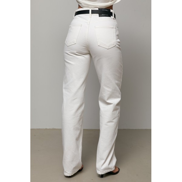 Джинси жіночі білі Wide Leg Lurex